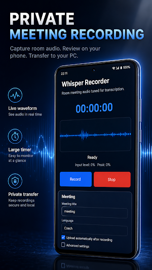 Whisper Recorder Screenshot 0