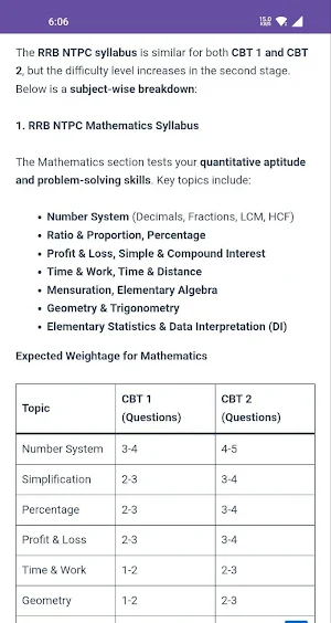 NTPC Exam Preparation Screenshot 1