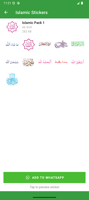 Islamic stickers Screenshot 3