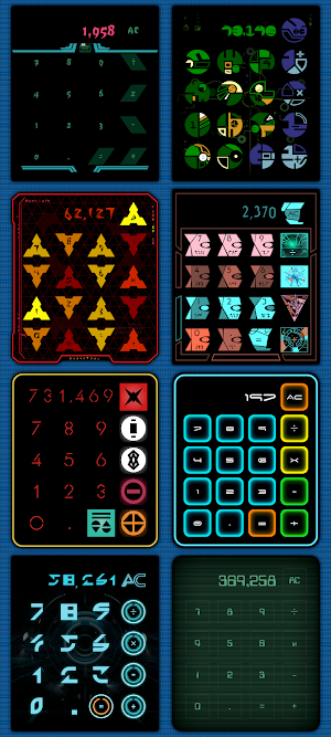 Sci-Fi Calculator Widget Screenshot 2
