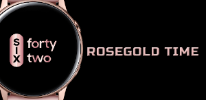 Rose Gold Time: Watch Face Screenshot 0