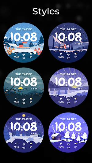 TVV Winter Watch Face Screenshot 1