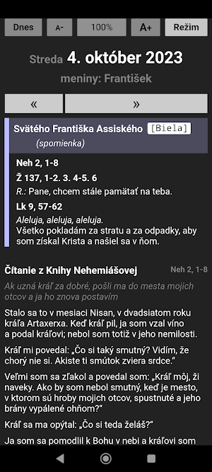 Liturgické čítania Screenshot 1