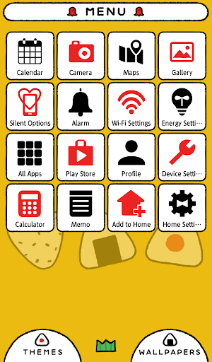 Cute Wallpaper Plump Rice Balls Theme Screenshot 1