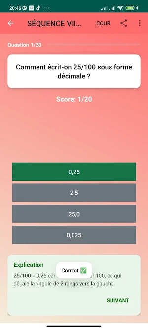 cours de maths 6eme collège Screenshot 3