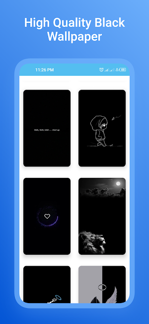 Black wallpaper Screenshot 0