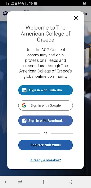 ACG Connect Screenshot 1