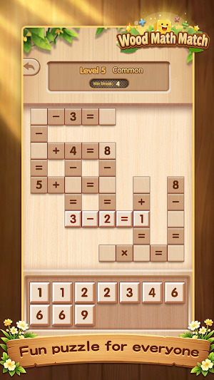 Wood Math Match Screenshot 2