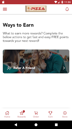 Pizza and Wings EXP Rewards Screenshot 1