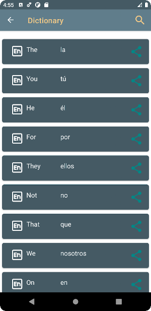 Vocabulary Trainer Screenshot 1