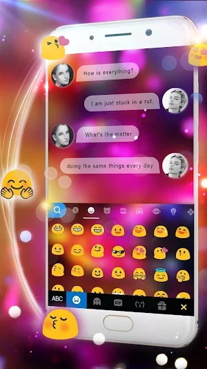 Electric Tech Keyboard Theme Screenshot 1
