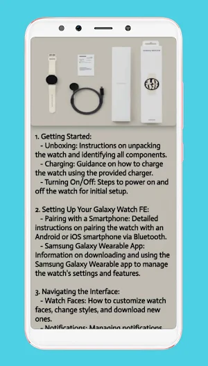 galaxy watch fe guide Screenshot 1