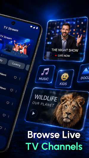 TV Stream: Movies & Live TV Screenshot 1