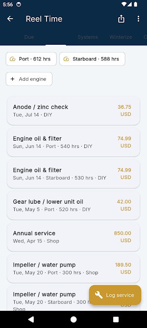 BoatLog: Boat Maintenance Log Screenshot 3