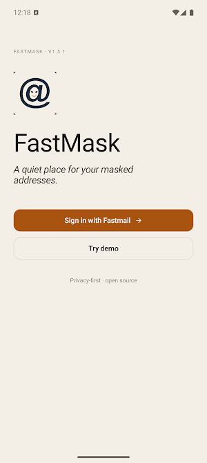 FastMask – Fastmail Masks Screenshot 0