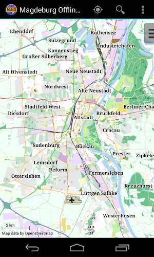 Magdeburg Offline City Map Screenshot 0