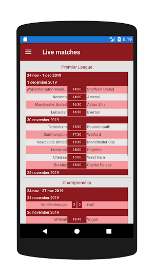 English Soccer live Screenshot 3