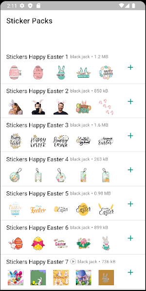 Stickers Happy Easter Screenshot 0