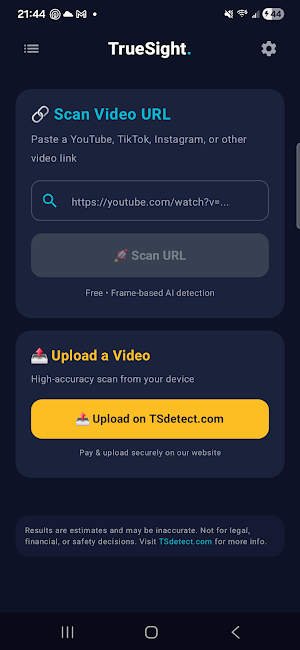 TrueSight - AI Video Detector Screenshot 3
