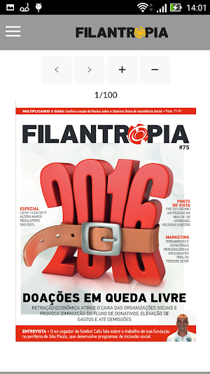 Revista Filantropia Screenshot 1