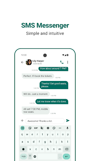 SMS Messenger Screenshot 0