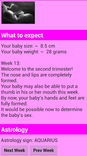 Pregnancy calculator Screenshot 2