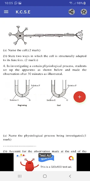 KCSE BIOLOGY PAST PAPERS, QUESTIONS + ANSWERS. Screenshot 1