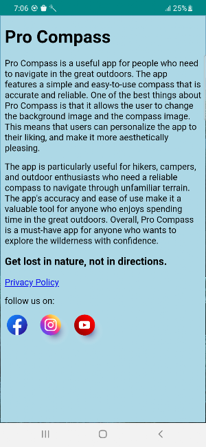 Pro Compass Screenshot 2