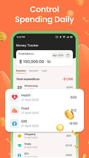 Cash Book: Expense Log Screenshot 3