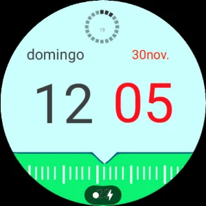 Digital Modern Clock Animated Screenshot 0
