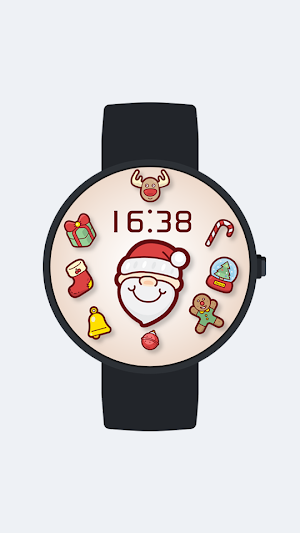 Merry Christmas Digital Watch Face Screenshot 2