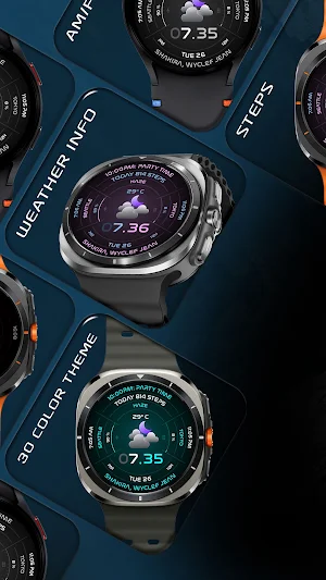 Haze Futuristic Watch Face 157 Screenshot 2