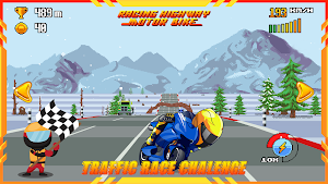 Racing Highway Game Motor Bike Screenshot 0