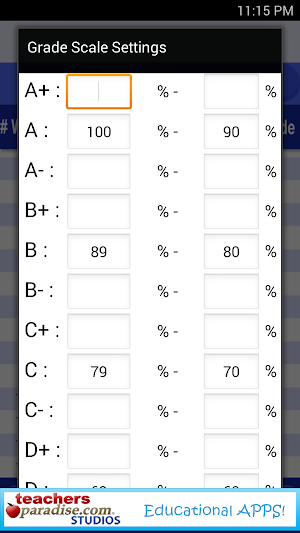 iGradr2 PRO Grade Calculator Screenshot 3