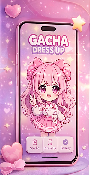 Gacha Dress Up Anime Game Screenshot 0