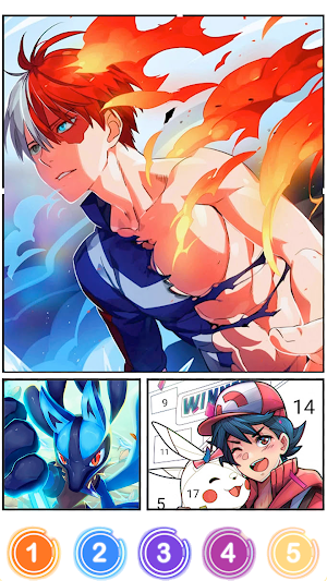 Happy Anime Coloring By Number Screenshot 0