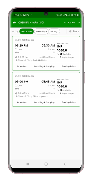 Rithish Travels - Bus Booking Screenshot 3