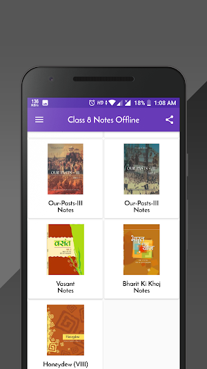 Class 8 Notes Offline Screenshot 2