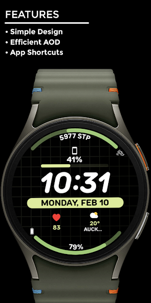 Nighty Digital 48 - watch face Screenshot 1