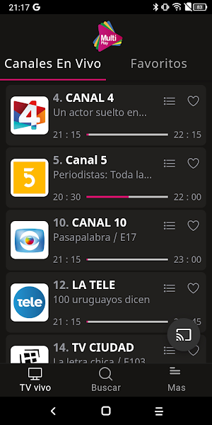 Multi Play TV Screenshot 1