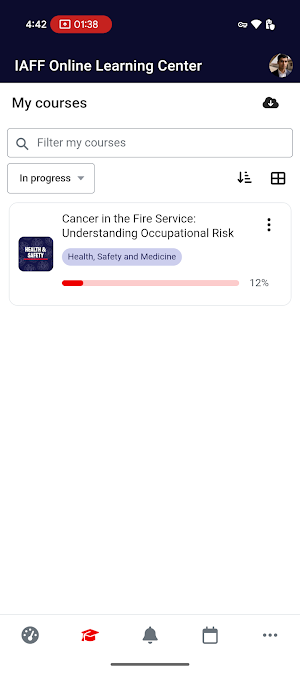 IAFF Training Screenshot 1