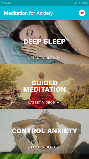 Anxiety Meditation App Screenshot 0