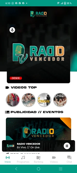 Radio Vencedor Screenshot 1