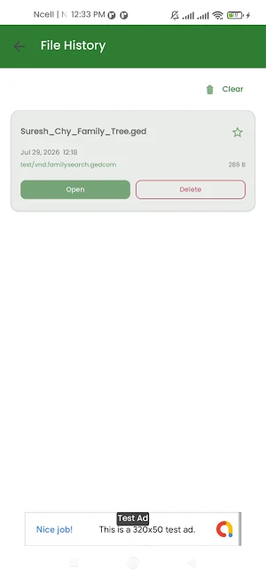 Ged File Viewer Screenshot 1