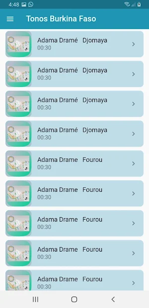 Burkina Faso Ringtones Screenshot 1