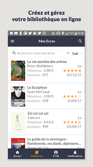Babelio, le réseau social du livre et des lecteurs Screenshot 0