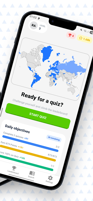 World country quiz Screenshot 1