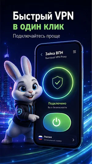 Зайка ВПН: Быстрый VPN Proxy Screenshot 0