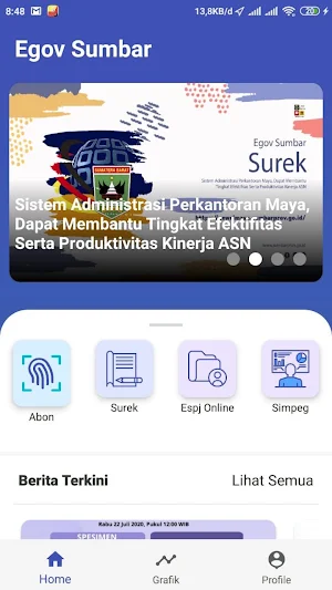Dashboard Sumbar Screenshot 1