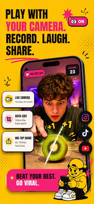 Tap Tap Boom: Camera Games Screenshot 1